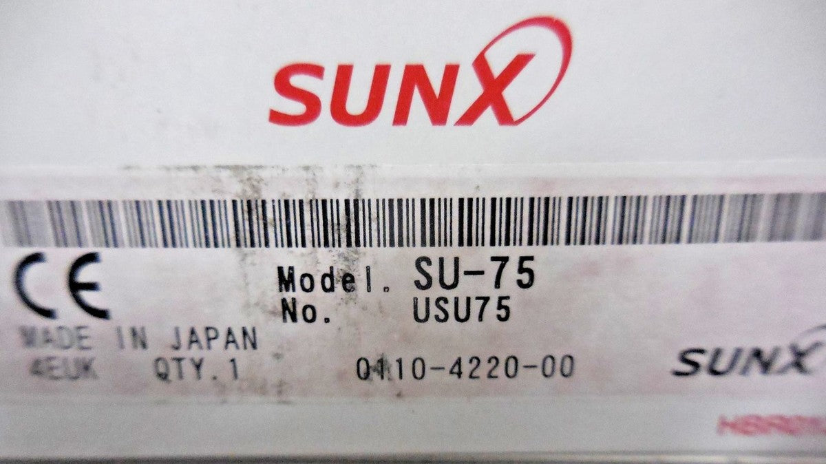 SunX Slim Body SU-75 Auto-Sensitivity Setting Photoelectric Sensor ...