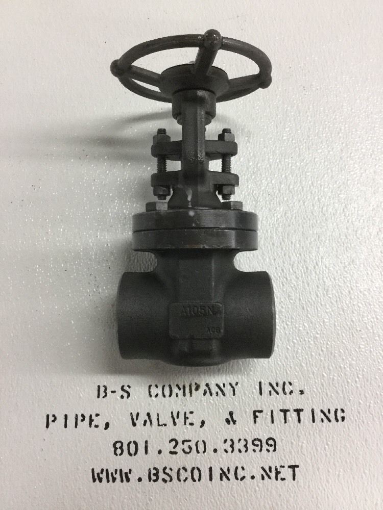 Bonney Forge Forged Steel Gate Valve 2" 800 Socket Weld HL13 NACE SS Trim