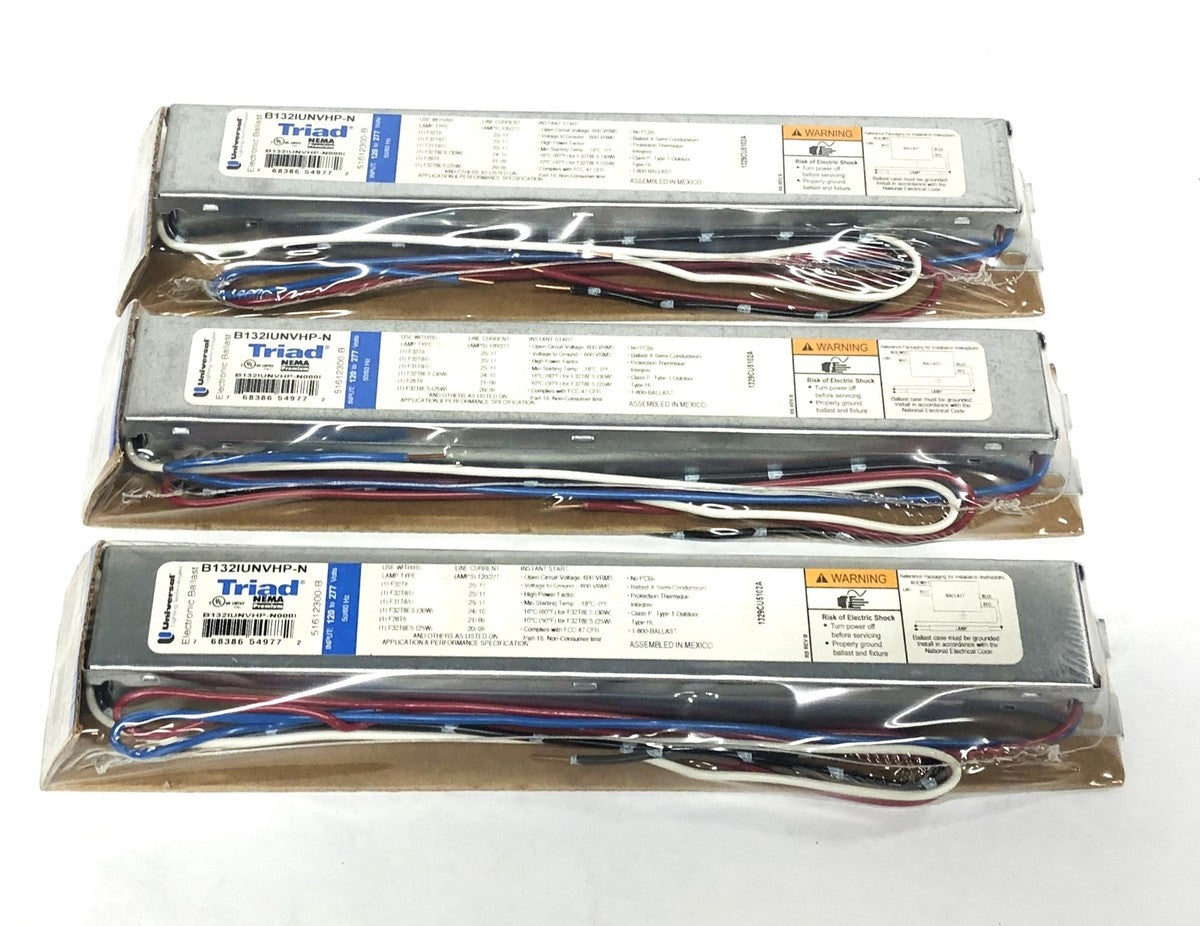 Universal Triad 120-277V 50/60Hz Electronic Ballast B132IUNVHP-N [Lot of 3] NOS