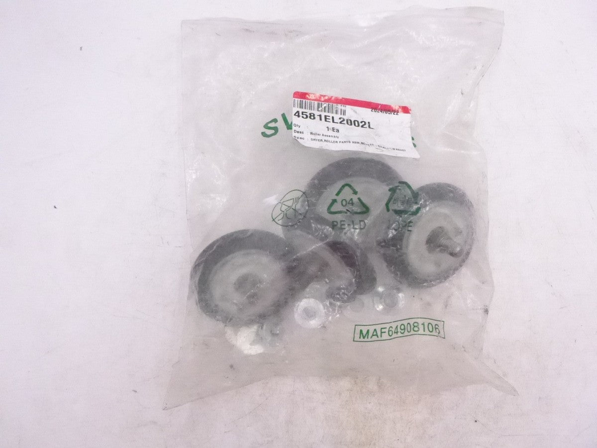 4 Pack Genuine LG Dryer Drum Rollers 4581EL2002L For 4581EL2002E 4581EL2002H