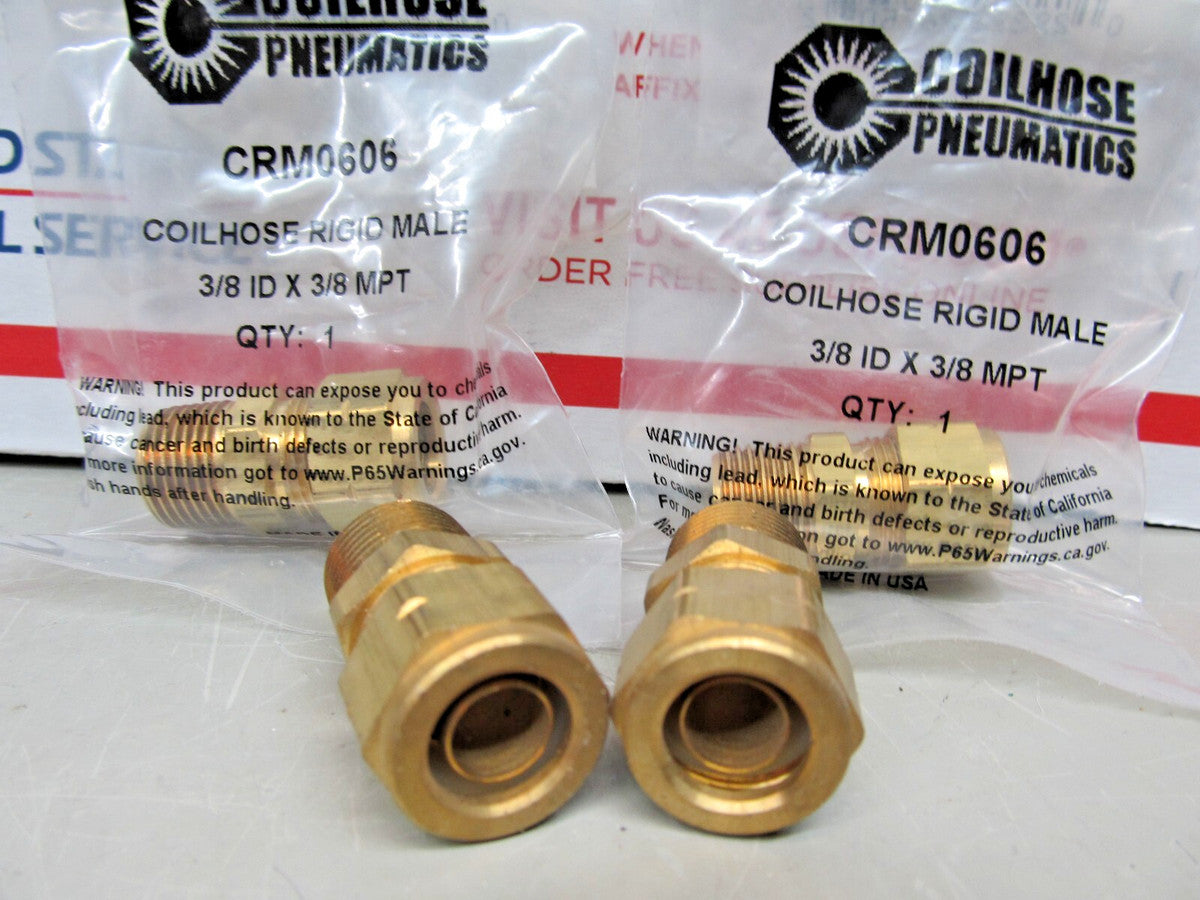 (1) *NEW* COILHOSE CRM0606 - COILHOSE RIGID MALE, 3/8 ID x 3/8 MPT