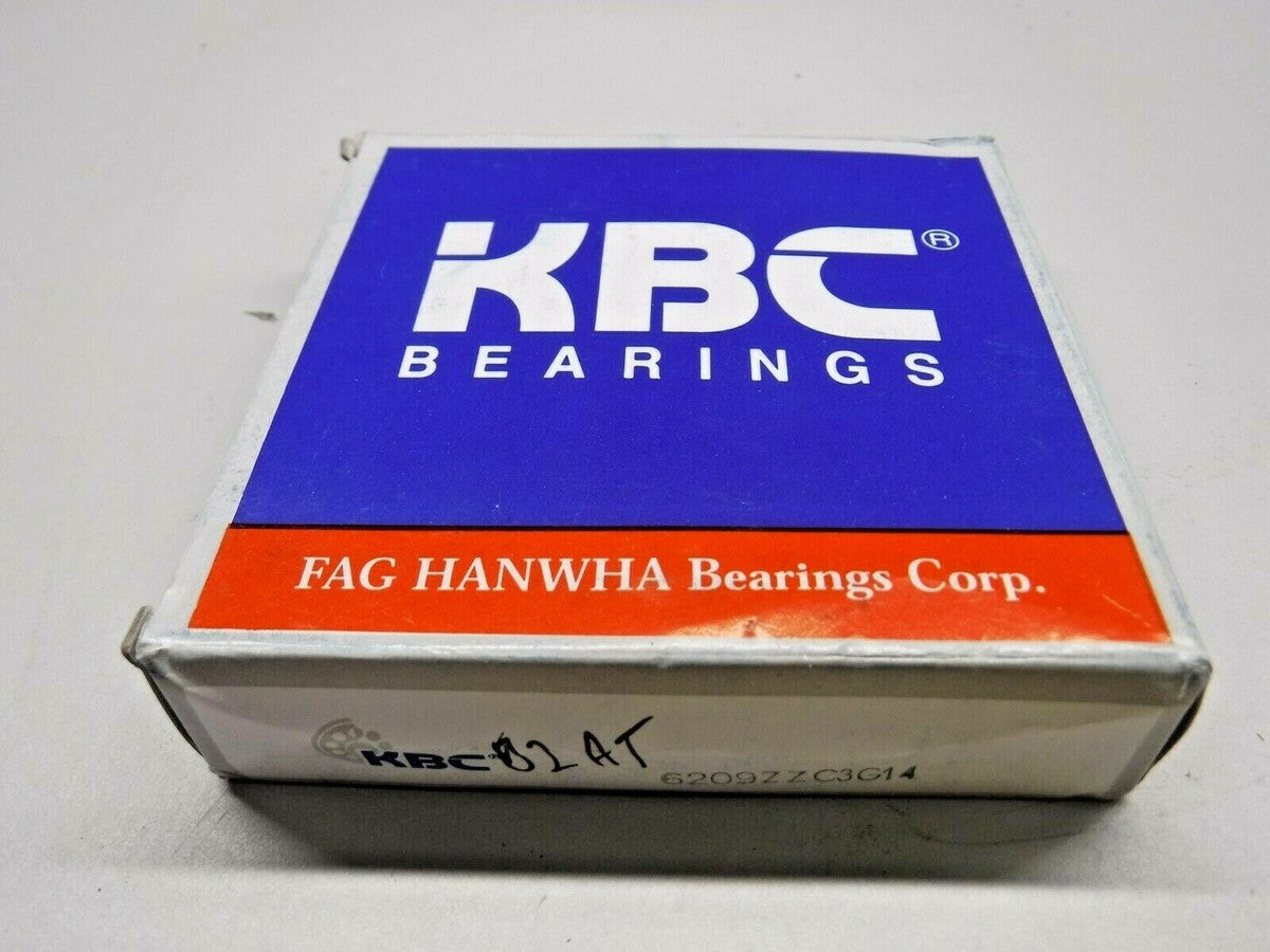 KBC/ Hanwha 6209ZZC3G14 Deep Groove Sealed Roller Ball Bearings (Lot of 5) "NEW"