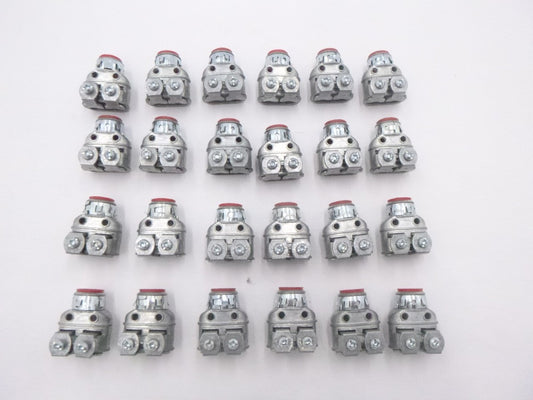 24 Pack Arlington SG3838 3/8" Twin Duplex Saddle Grip Connectors