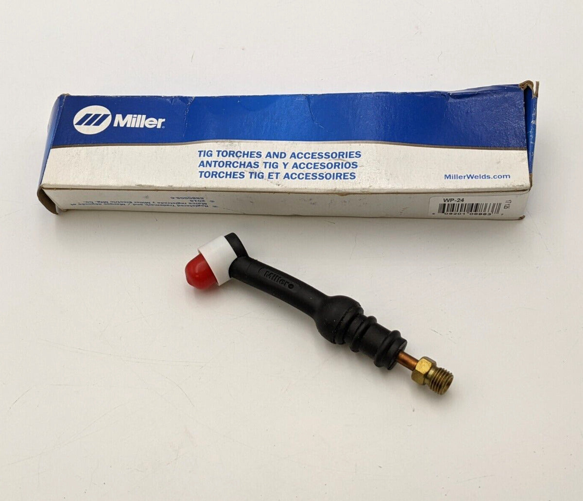 Miller WP-24 Weldcraft A-80 Torch Body Rigid Gas TIG Welding Equipment Parts NOS
