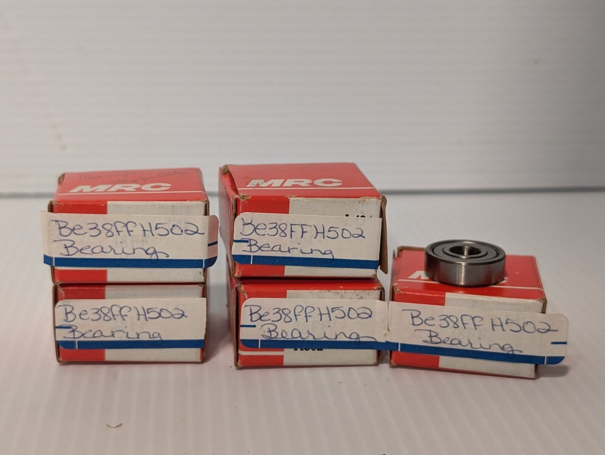 Lot of 5 MRC (SKF) 608-2Z/HT51 Radial/Deep Groove Ball Bearings