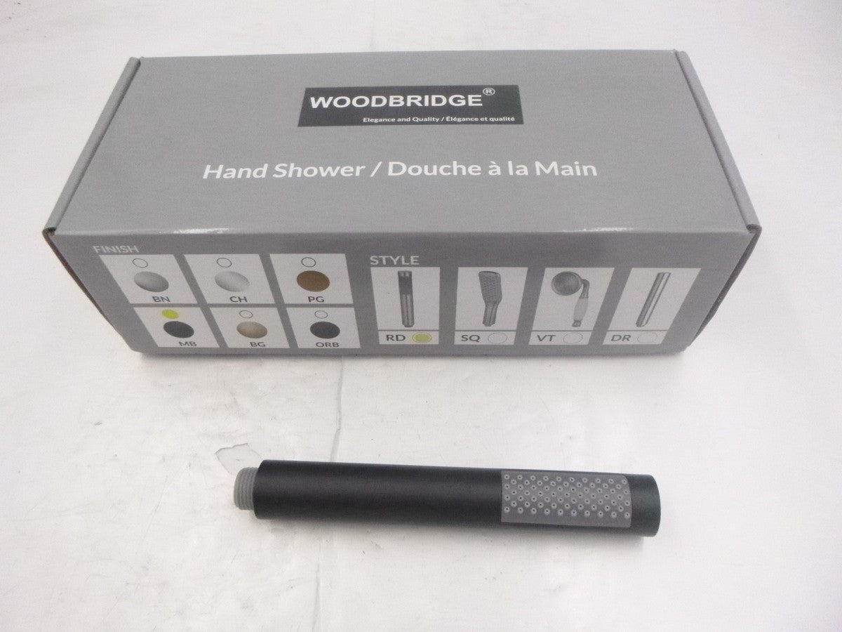 Woodbridge Single Handle Tub Filler Hand Shower F0006MBDR Matte Black