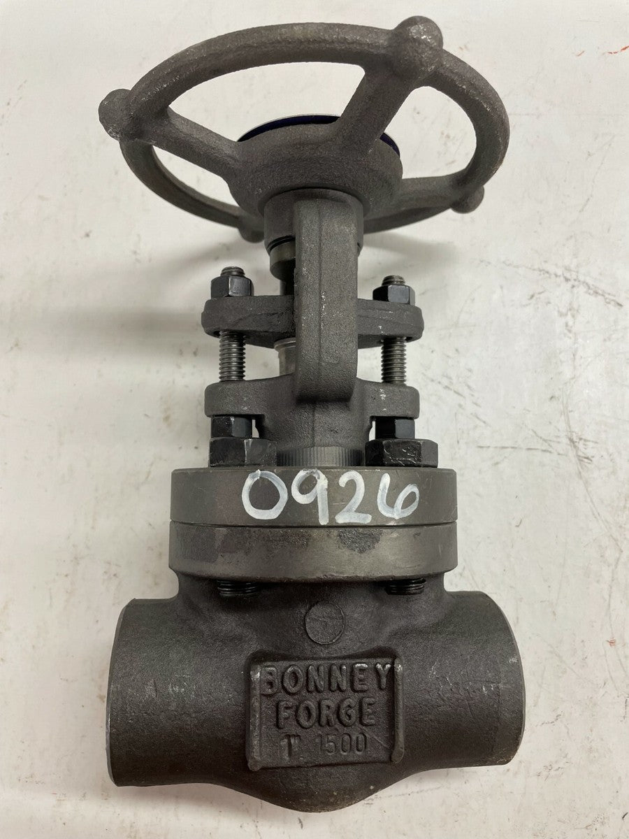 BONNEY FORGE 9HL-13-NACE-LE Gate Valve 1" 1500 Socket Weld Forged A105N Trim #12