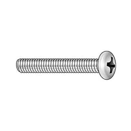 Zoro Select U24211.031.0100 5/16"-18 X 1 In Phillips Round Machine Screw, Zinc