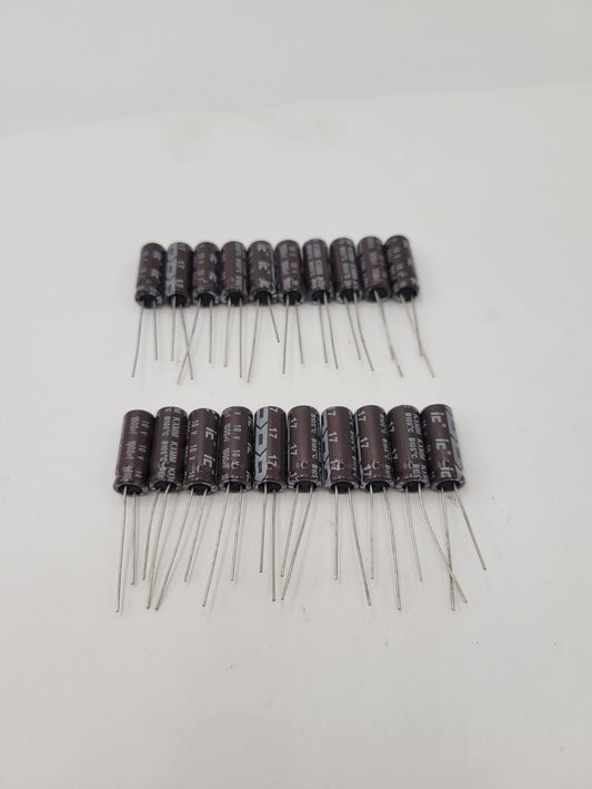 20PC IC 108KXM010M Aluminium Electrolytic Capacitor Radial 10VDC 100 uF ±20%