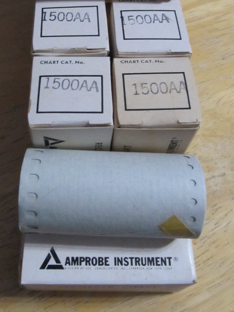 "LOT OF 5"  Amprobe 1500AA Chart Recorder Paper Rolls