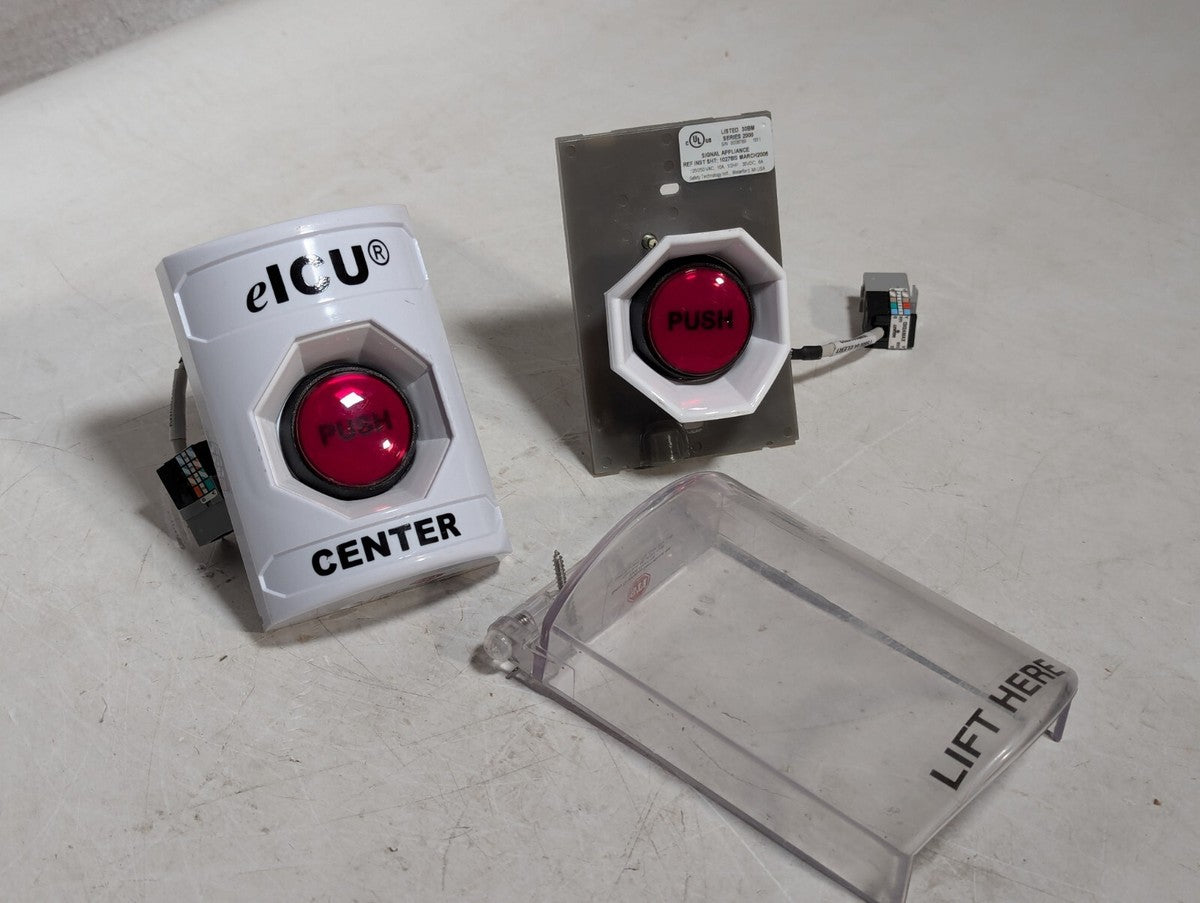 (14) Safety Technology 30BM PUSH/TWIST EMERGENCY STOP Button, Clear / eICU Cover