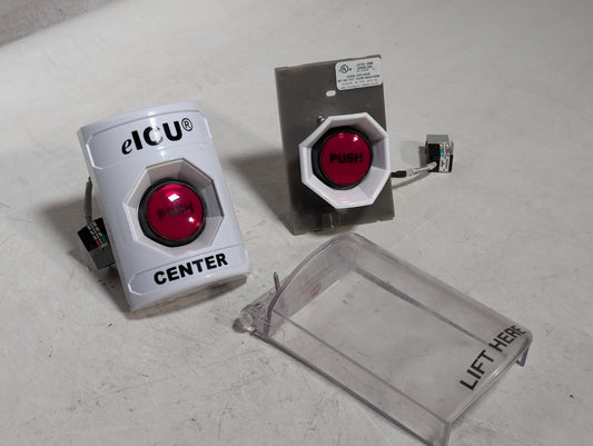 (14) Safety Technology 30BM PUSH/TWIST EMERGENCY STOP Button, Clear / eICU Cover