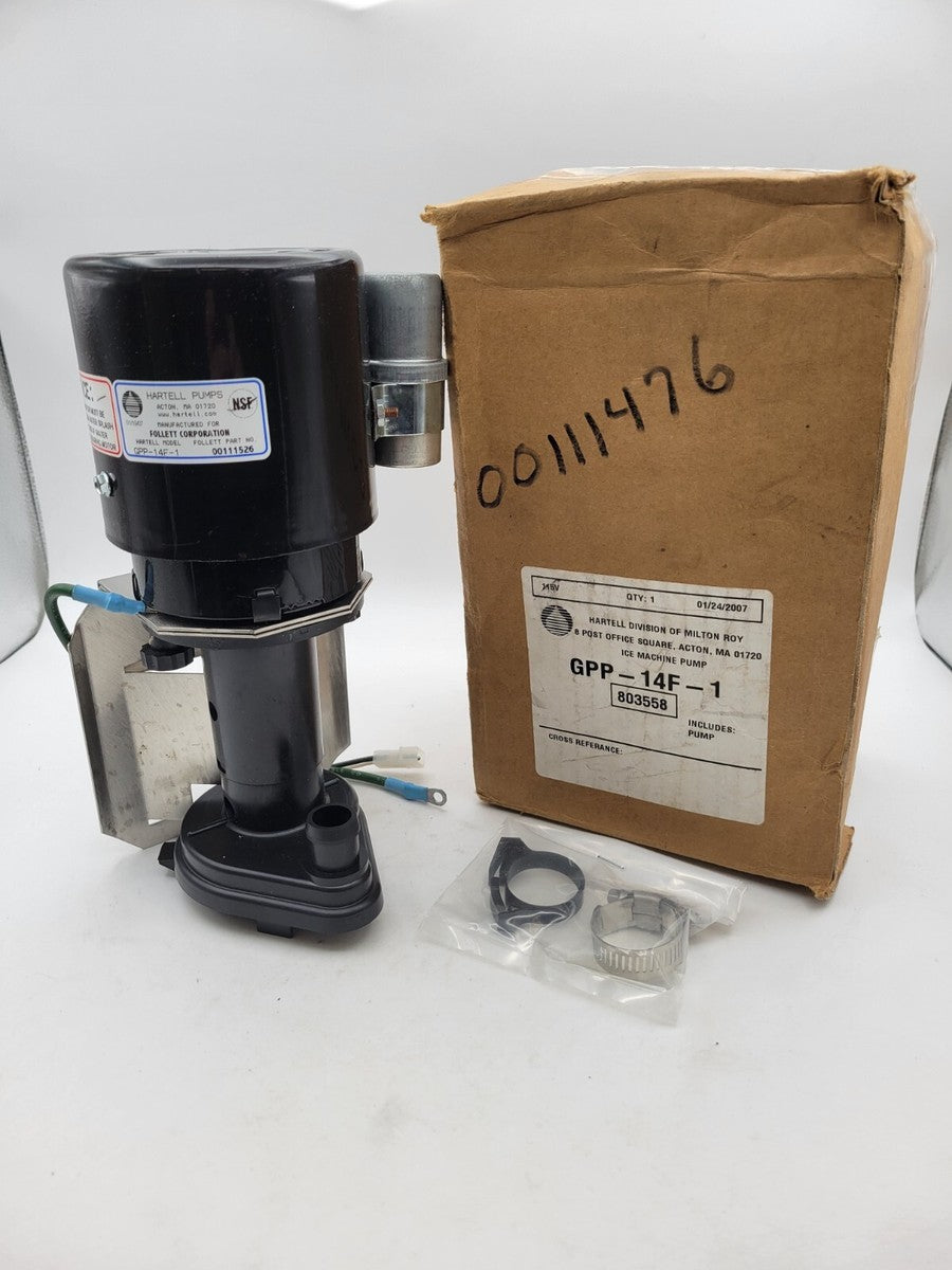 Hartell GPP-14F-1 803558 Ice Machine Pump 115V Corded Black Thermally Protected