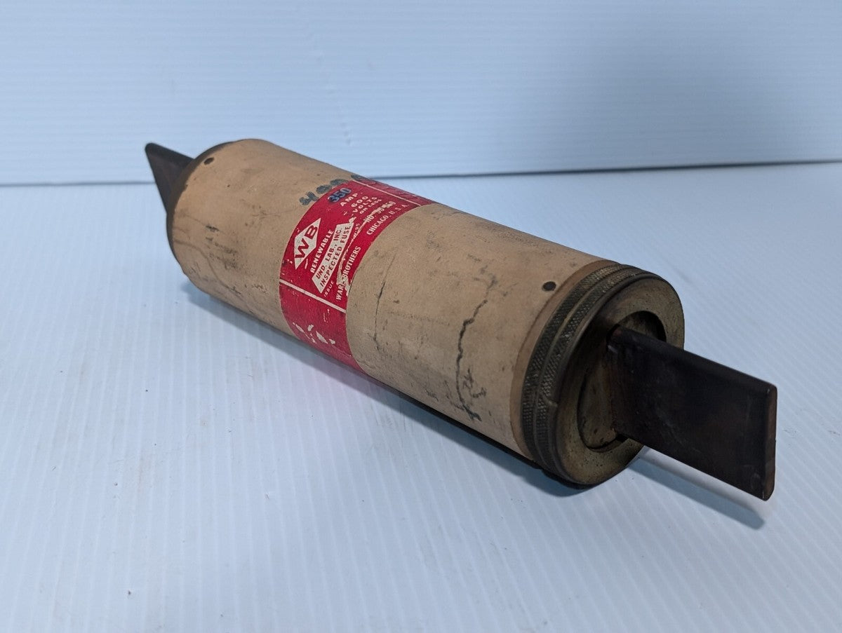 Ware Brothers Renewable Cat No. 96-350 Fuse 350A 600V
