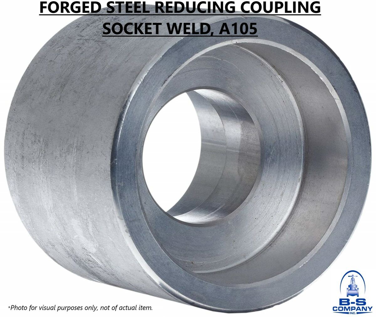 Forged Steel REDUCING COUPLING 3/4" x 3/8" Socket Weld A105 3000# 3M (Lot of 5)