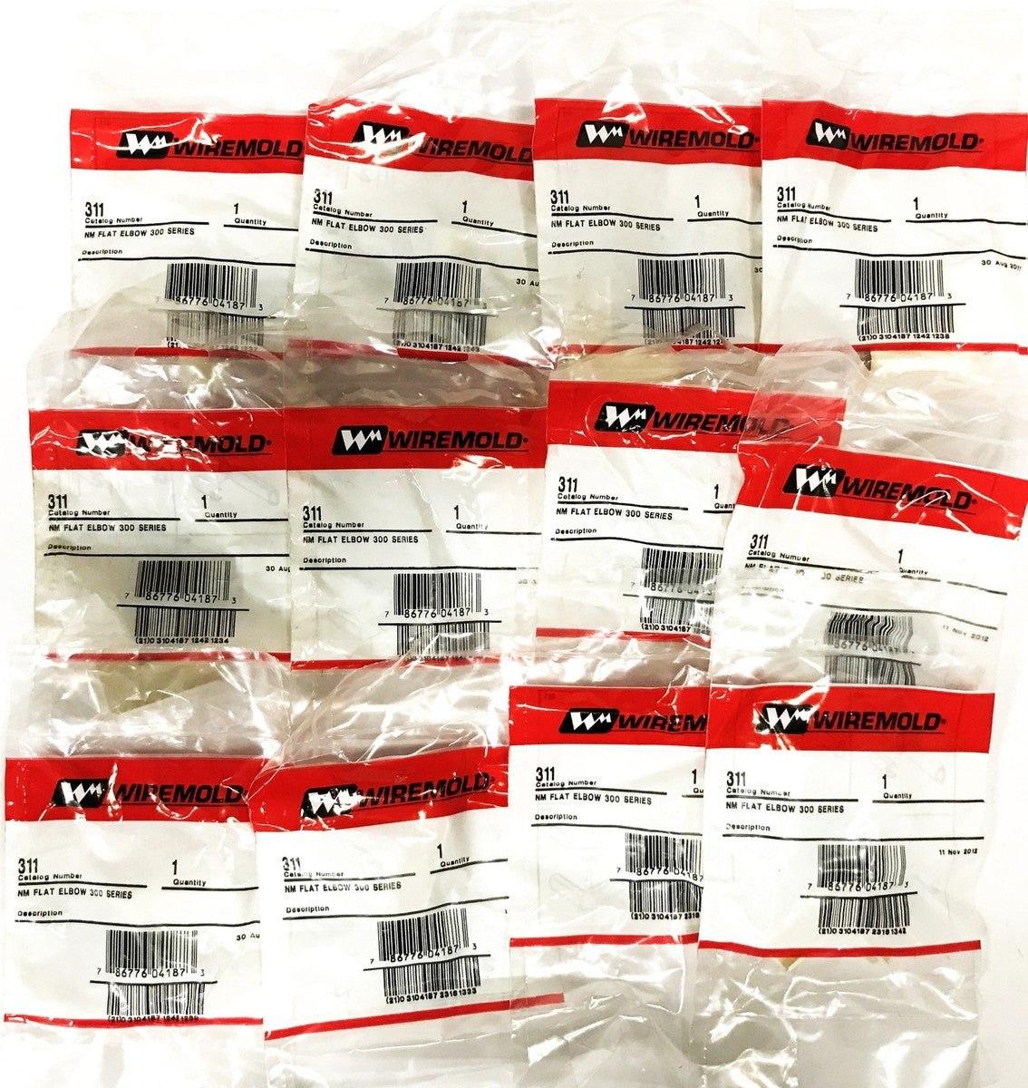 Legrand Wiremold NM Flat Elbow 300 Series 311 [Lot of 12] NOS