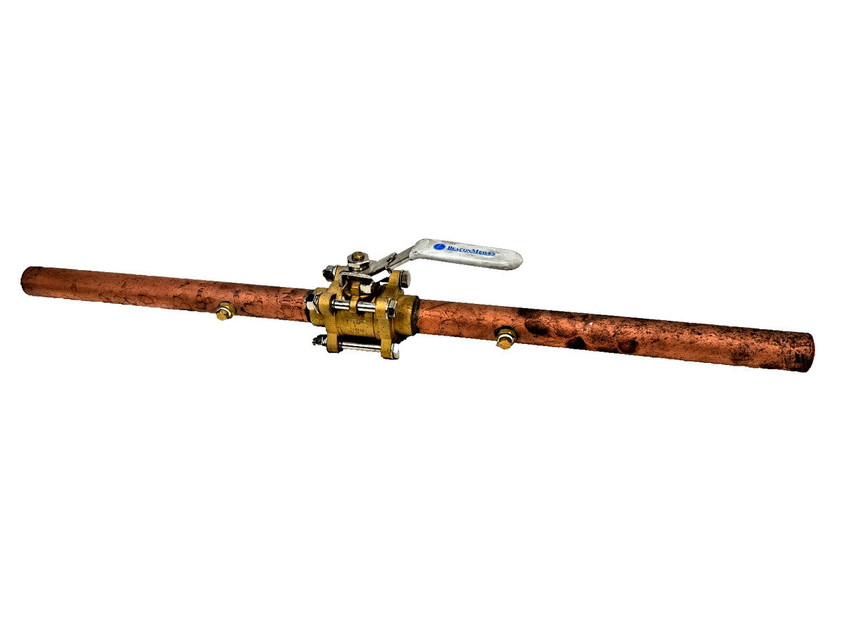 1" BEACON-MED AES PN: 211602-00 Dual-Port Shut-Off Line Ball Valve, Lockable
