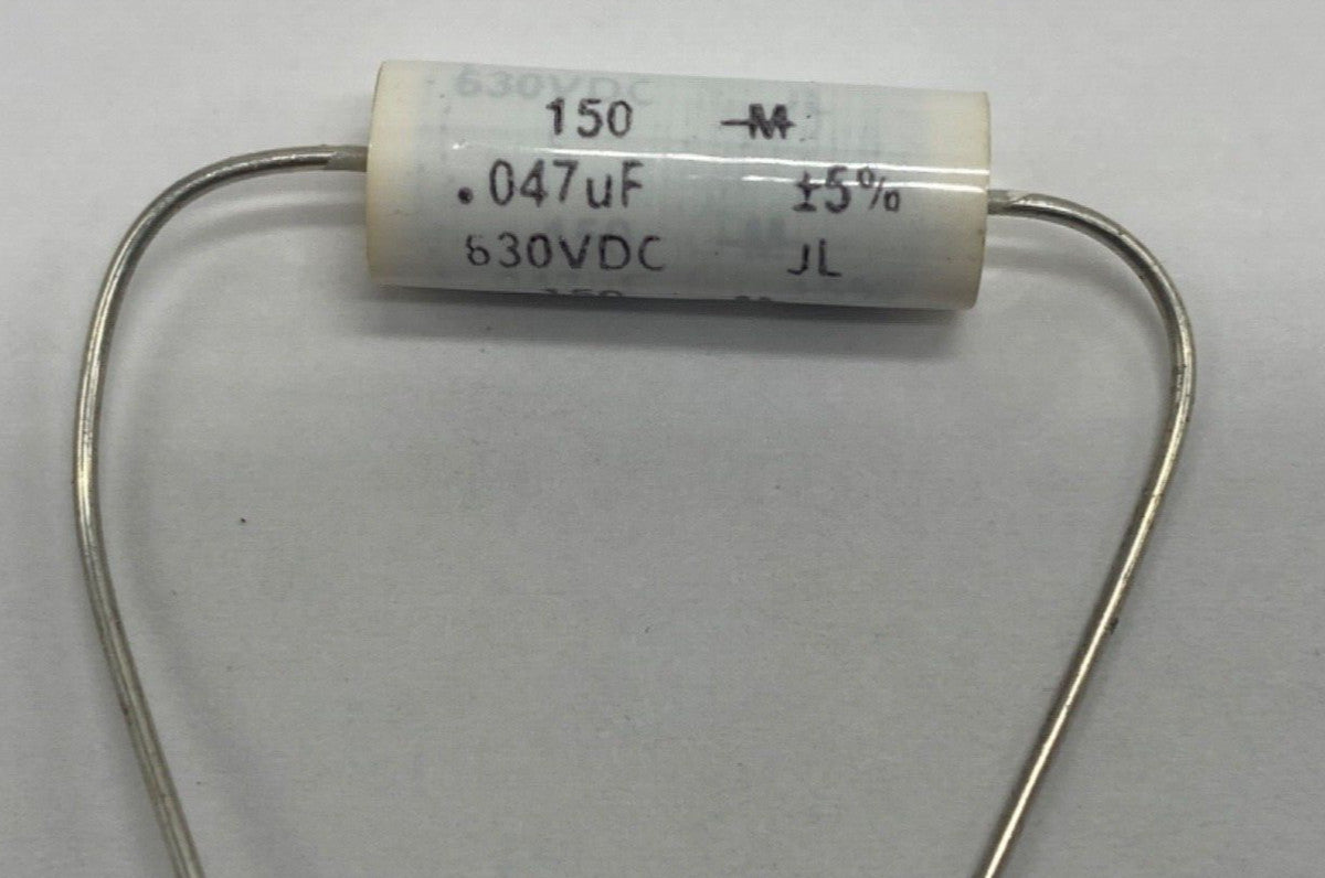 Mallory 150M series metalized film capacitor axial lead 0.047uf/630V, 473J630v