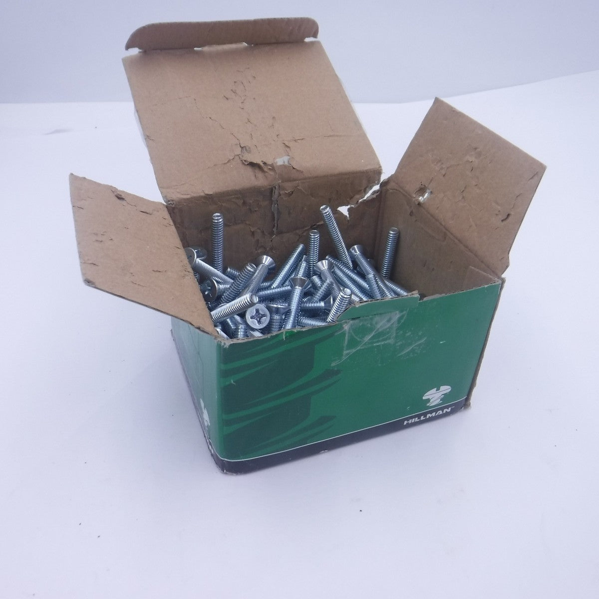100 Pack Hillman Flat Head Machine Screws 1/4" 20TPI 2" 101143`