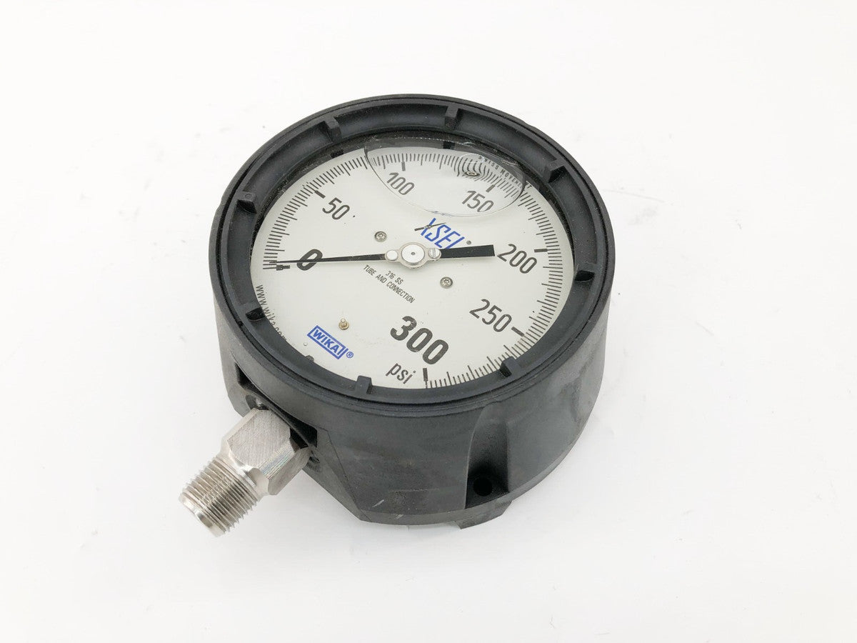 New Wika 9834049 Glycerin Gauge 300 PSI 1/2" NPT 233.34 4.5" - No Box