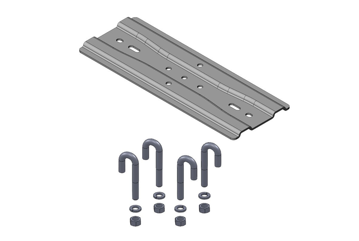 CHATSWORTH 10595712 Channel Rack-To-Runway Mounting Plate Using J-Bolts 9 to 12"