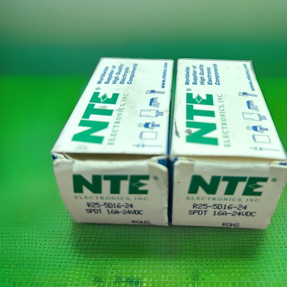 *QTY 2* NTE R25-5016-24 Relay 16A 24VDC. NEW!     E7