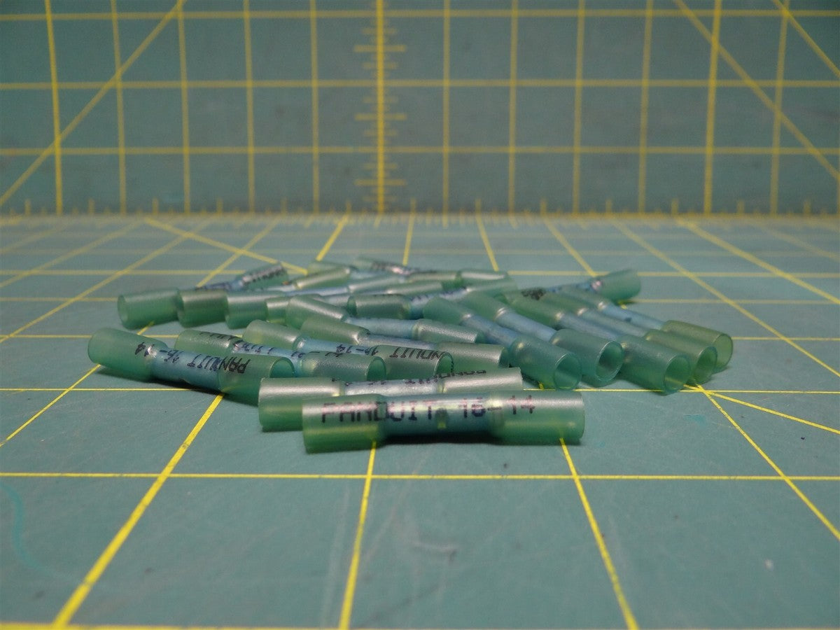(Qty: 20) Panduit Ins. Heat Shrink Terminal Butt Splice Crimp BSH14-Q 14-16 AWG