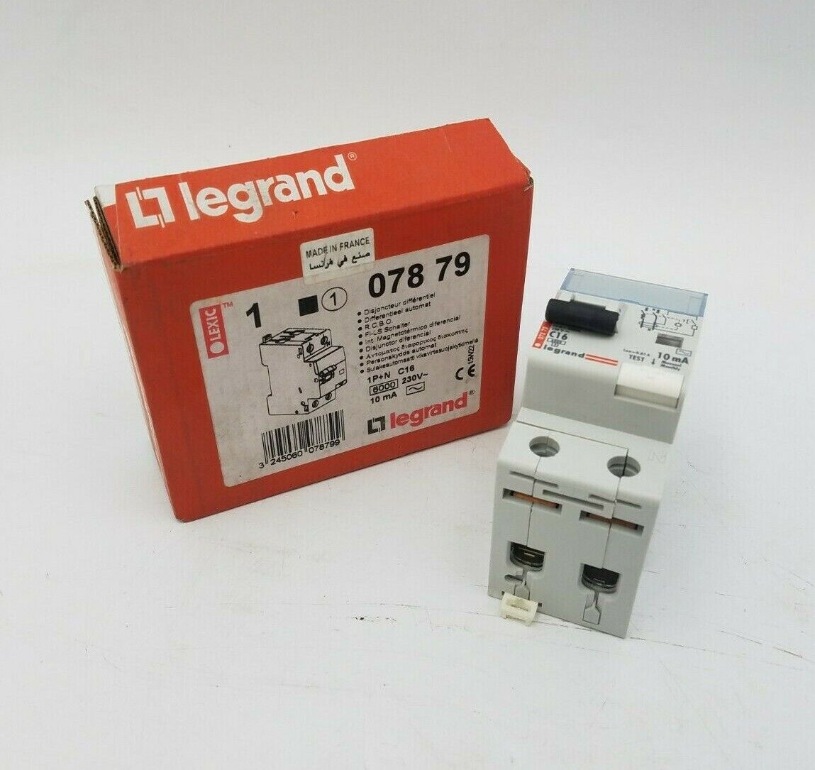 Legrand 107879 C16 Miniature Circuit Breaker 10mA 230V Din Rail Mount 07879 NOS
