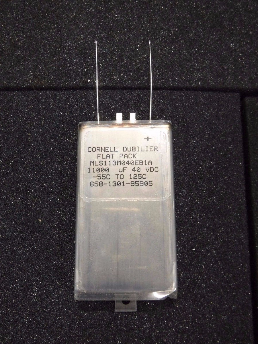 Cornell Dubilier Flat Pack MLS113M040EB1A, 11000 uF, 40VDC,  -55C To 125C,