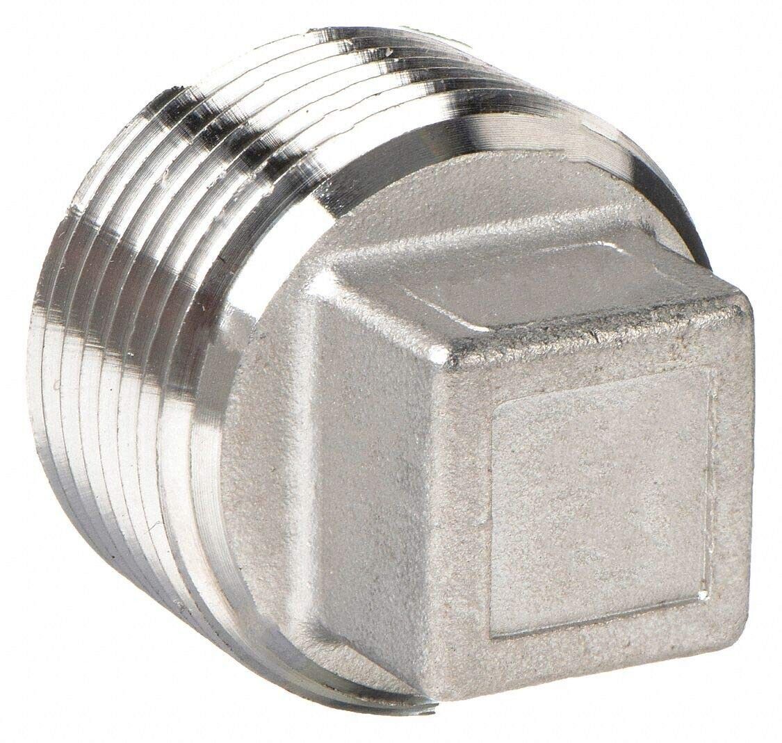 Square Head Plug 1" Class 150, 316 Stainless Steel Threaded Pipe Fitting