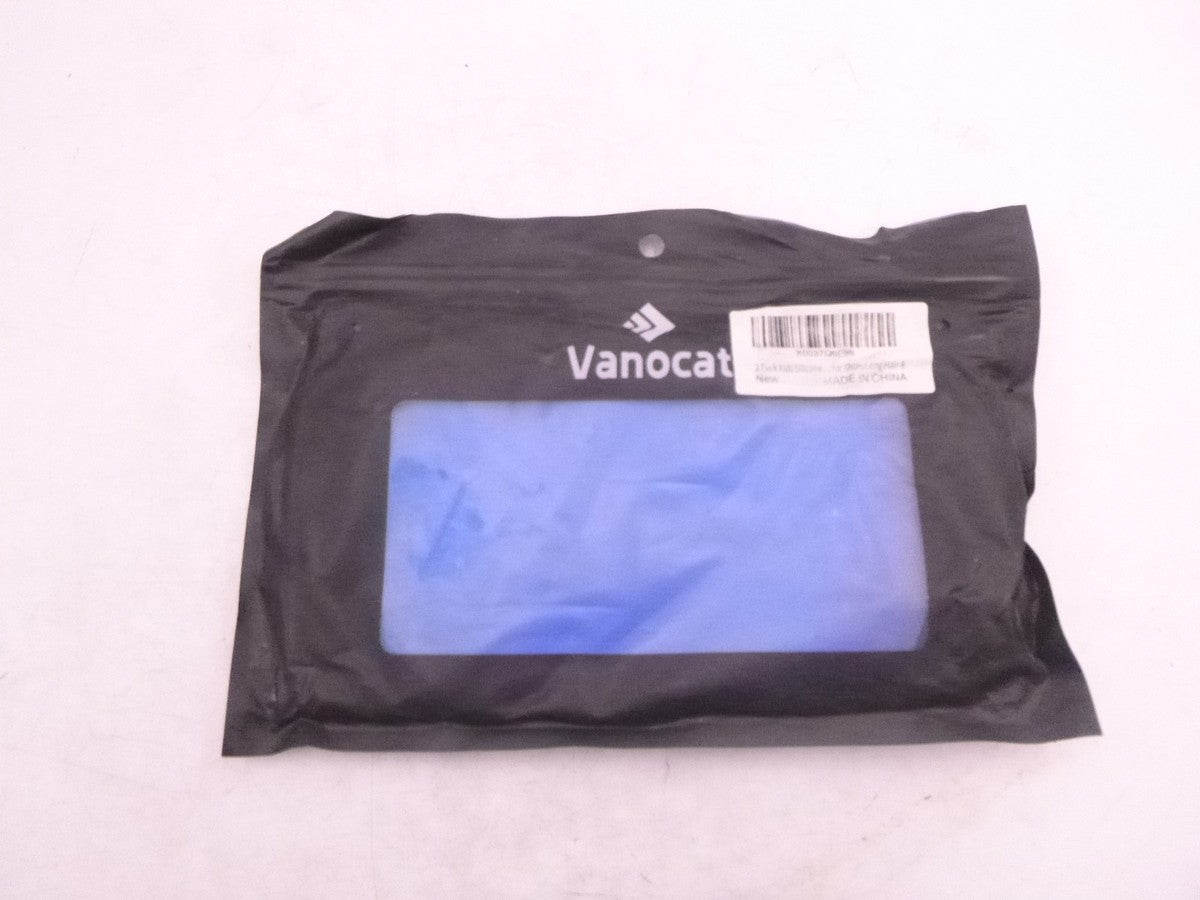2 Pack Vanocat kids swim caps for long/short hair silicone  Royal Blue
