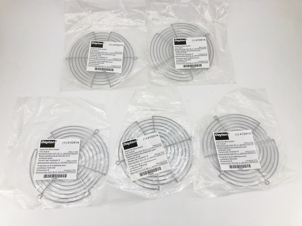 Lot of 5 New Dayton 4YD91A Axial Fan Cover Accessories
