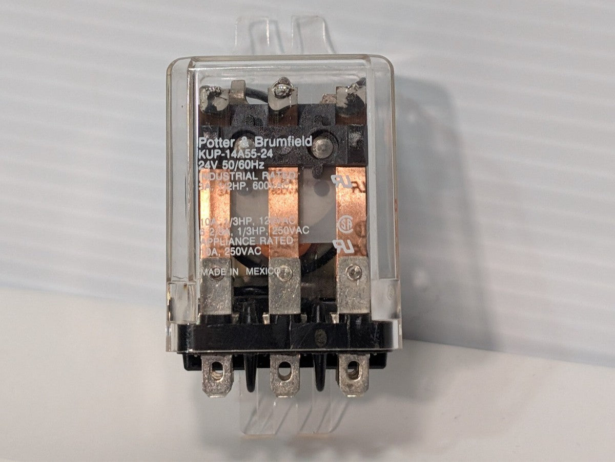 Potter & Brumfield KUP-14A55-24 Industrial Relay, 24VDC 3A @ 600VAC 10A @ 120VAC