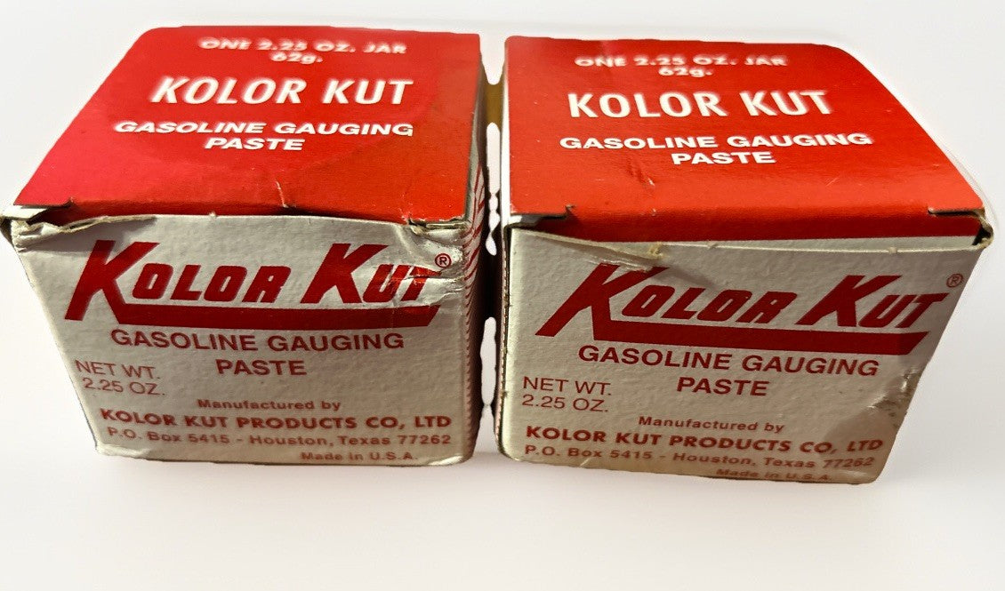 *QTY 2* Kolor Kut 2.25oz. Gasoline Gauging Paste NEW WITH BOX! FREE SHIPPING! G6