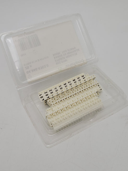 25PC Weiland 9705A/6/10B401-410 Mark Tag Strips for Terminal Block 04.846.4153.0