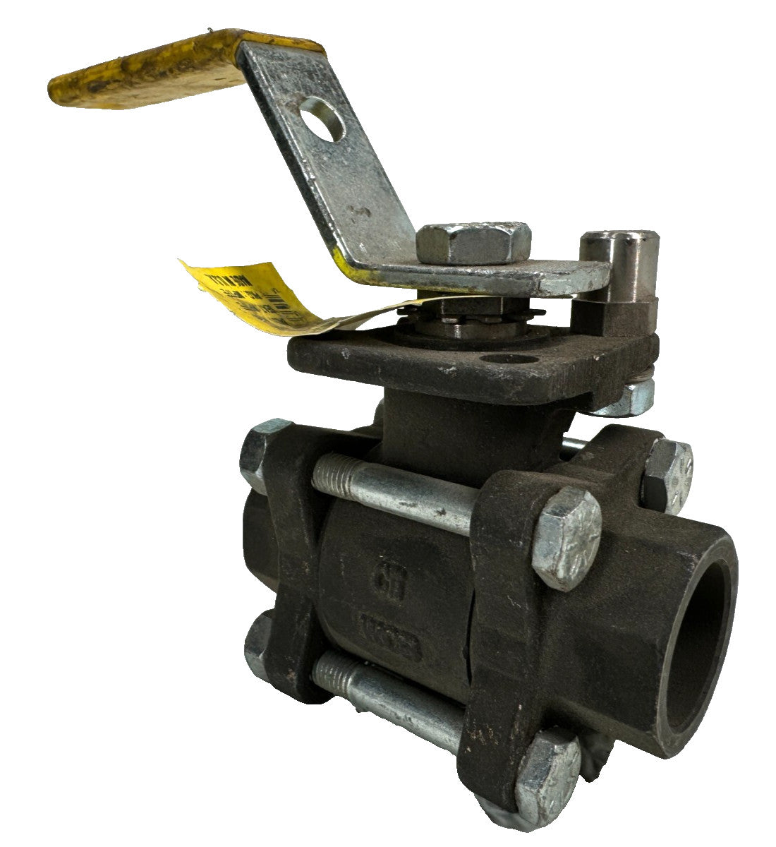 APOLLO 83R-203-01 1/2" Carbon Steel 3-Piece Ball Valve, Socket Weld 1000-psi CWP
