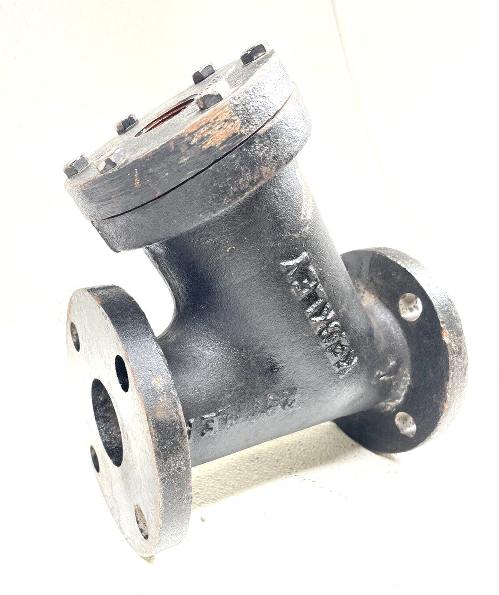KECKLEY Style A Wye Y Strainer 2" Class 125 FF Flanged End 1/16" Perf Cast Iron
