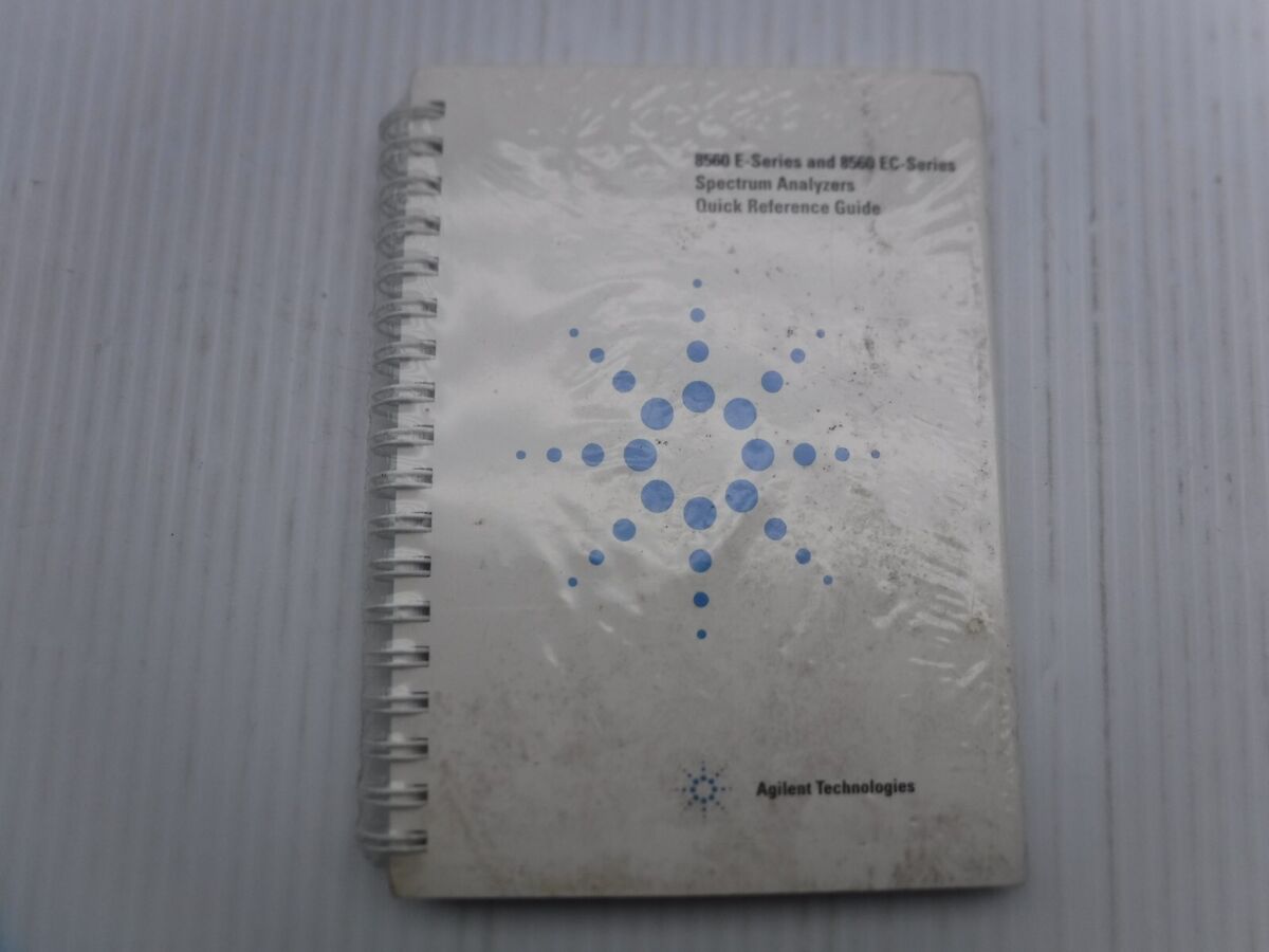 Agilent Technologies 8560E0-Series And 8560 EC-Series Spectrum Analyzers Manual