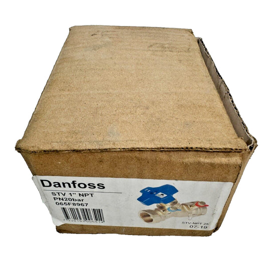 065F8967 DANFOSS STV Balancing Valve 1" NPT Thread End, Brass