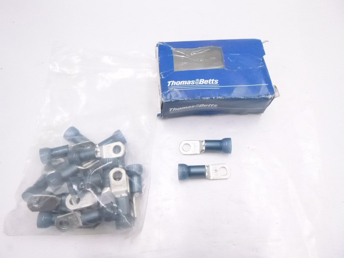 20 Pack Thomas & Betts RE6-14 Sta-Kon Nylon Insulated Ring Terminal 1/4" 6 Bolt