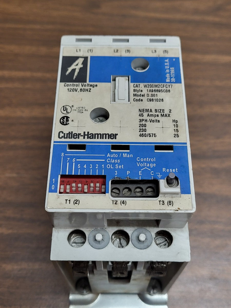 WESTINGHOUSE CUTLER HAMMER W200M2CFCY7 SIZE 2 W200 ADVANTAGE STARTER NEW