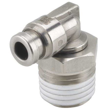 Smc Kqg2l13-N02s 1/4" X 1/2" Tube X Mnpt Ss Male 90 Degree Elbow
