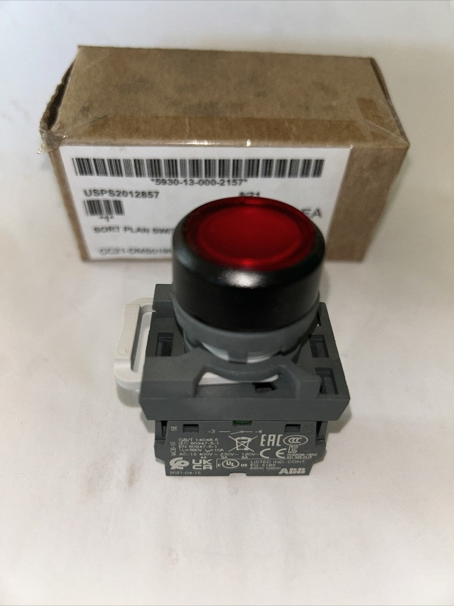 ABB MP1-42R-11 MP1-42G-11 MP1-42Y-11 MP1-42W-11 Pushbutton Switch Light RED.  F3
