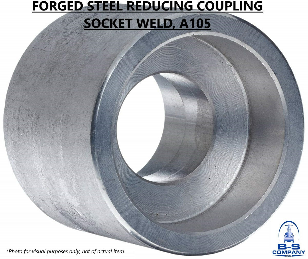 Forged Steel REDUCING COUPLING 1-1/2" x 1/2" Socket Weld A105 6000# 6M