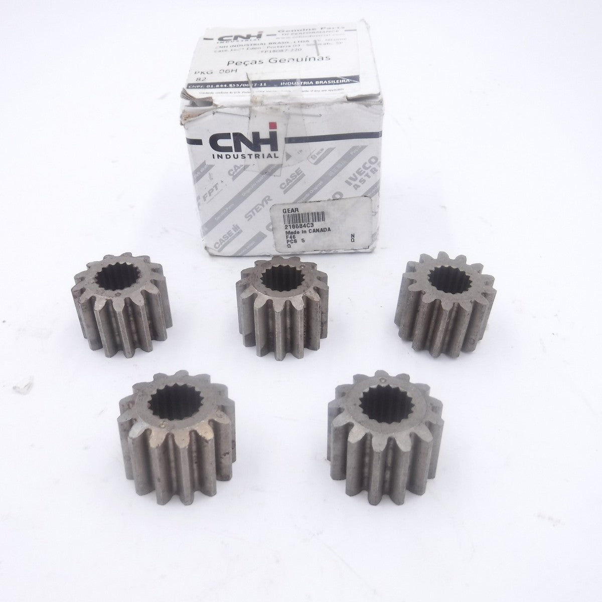 5 Pack OEM CNH 216584C3 Drive Gears for Case Cotton Pickers 1822 1844 2022 2044