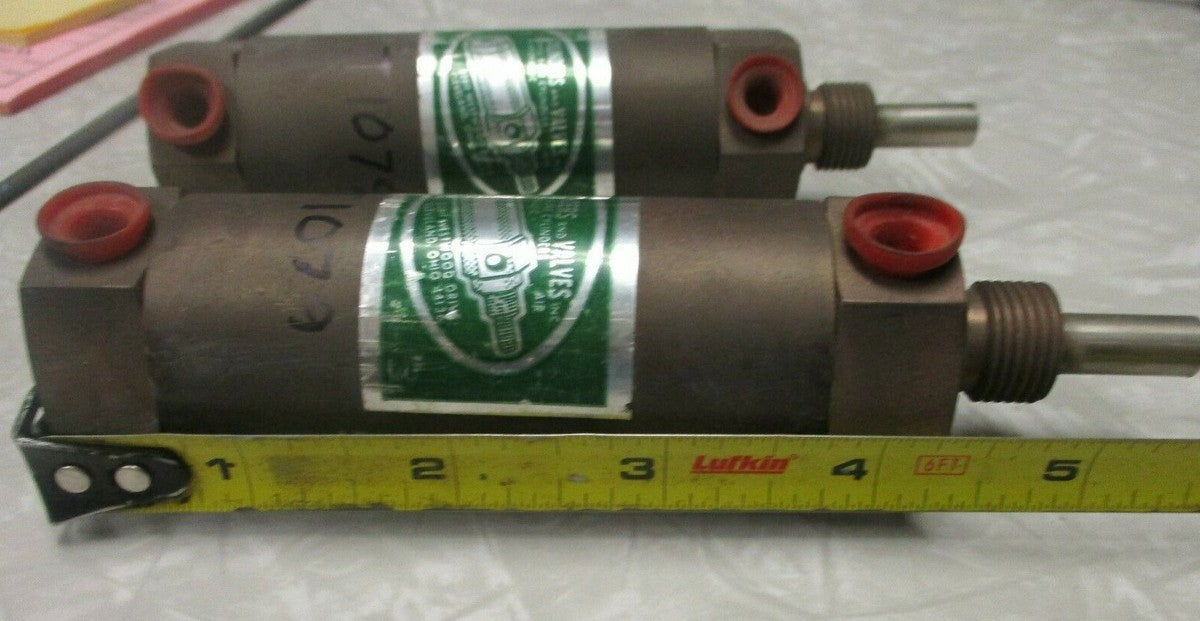 Hydraulic CYLINDER & VALVES INC DC1100 | 5" Long Body | Shaft 1.375" (Lot of 2) 