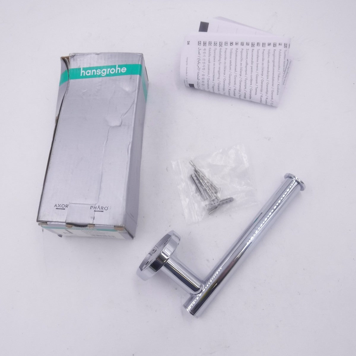 Hansgrohe 41726000 Logis Universal Toilet Paper Holder without Cover in Chrome