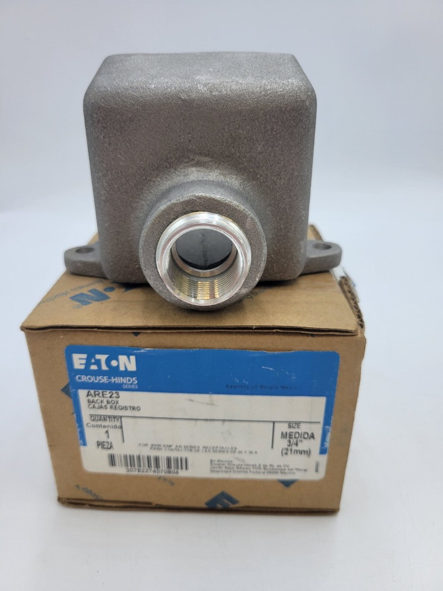 Eaton Crouse-Hinds ARE23 Back Box 3/4" (21mm) for 20/30A AR Series Receptacles