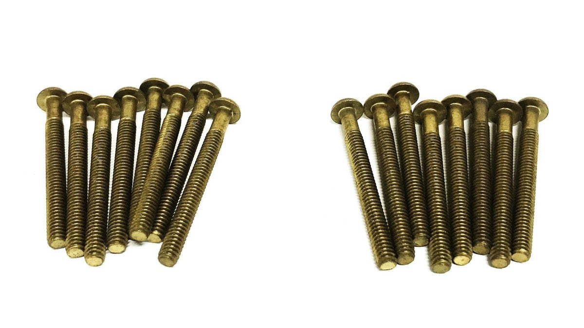 Unbranded 1/4-20 x 2-1/2 inch Round Head Slotted Machine Screw [Lot of 16] NOS