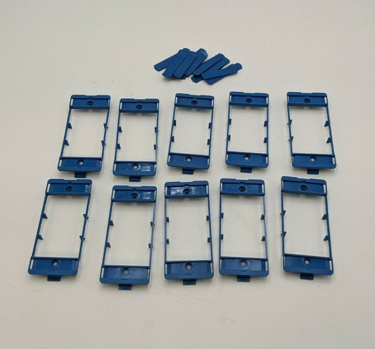 10PC Wiremold CM-EPLA End Plate w Identification Labels Blue Plastic Raceway NOS